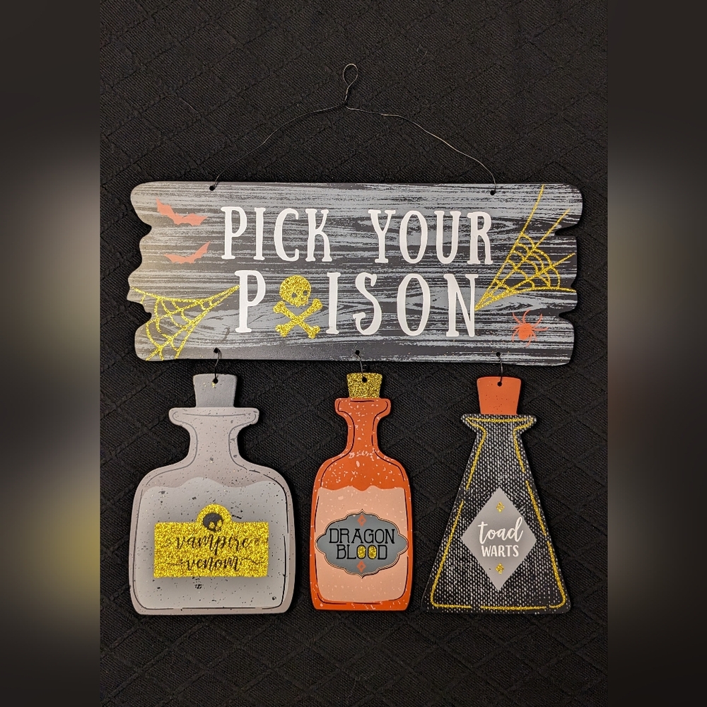 10.5' x 10' Pick Your Poison Wall Sign